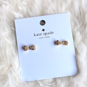 KATE SPADE ♠️ NY Ready Set Bow Gold Stud Earrings